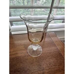 Rare Vintage Lenox Colore Siena Gold Water Goblet